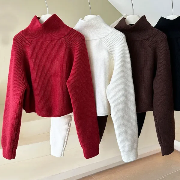 Quarter Zip Knit Sweater - Image 2