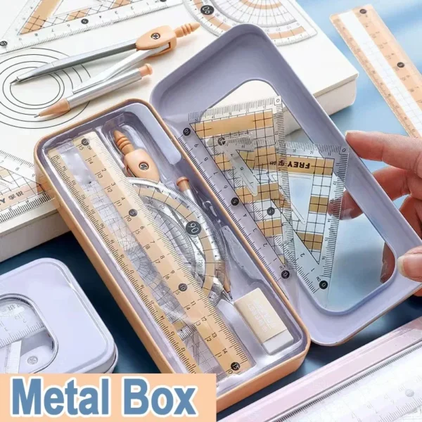 8-Piece Set of Measuring Rules for Students - Image 2