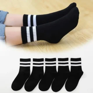 Soft Breathable Cotton Kids (5 Pairs/ Lot)