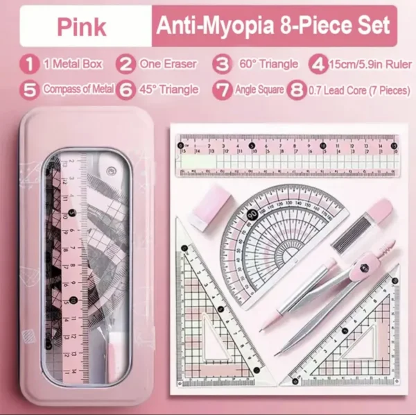 8-Piece Set of Measuring Rules for Students - Image 7