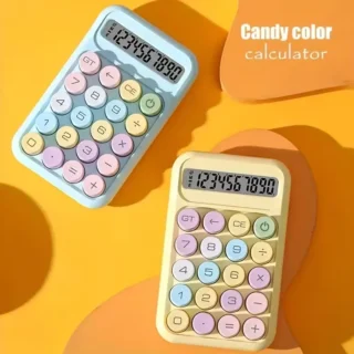 Calculator with large button click sound