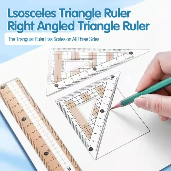 8-Piece Set of Measuring Rules for Students - Image 4
