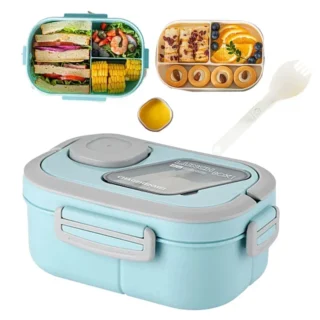 Portable Lunch Box With Compartments