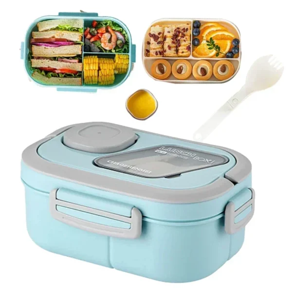 Portable Lunch Box With Compartments