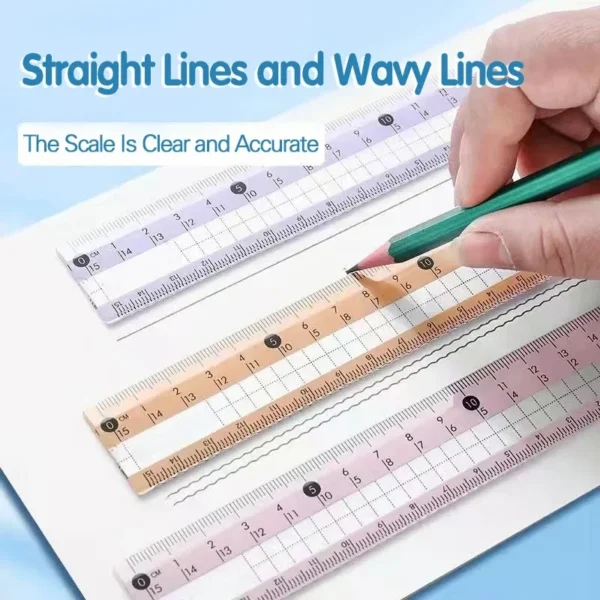 8-Piece Set of Measuring Rules for Students - Image 3